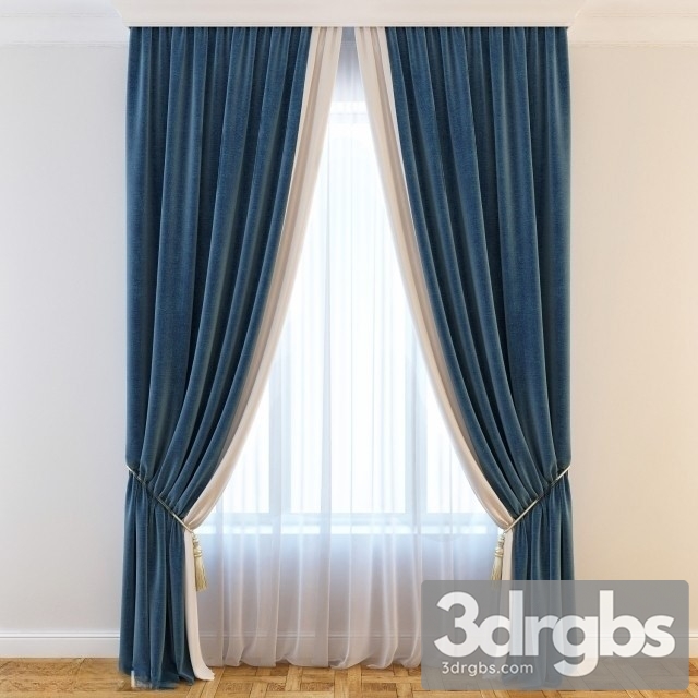 Luxury Curtain Blue