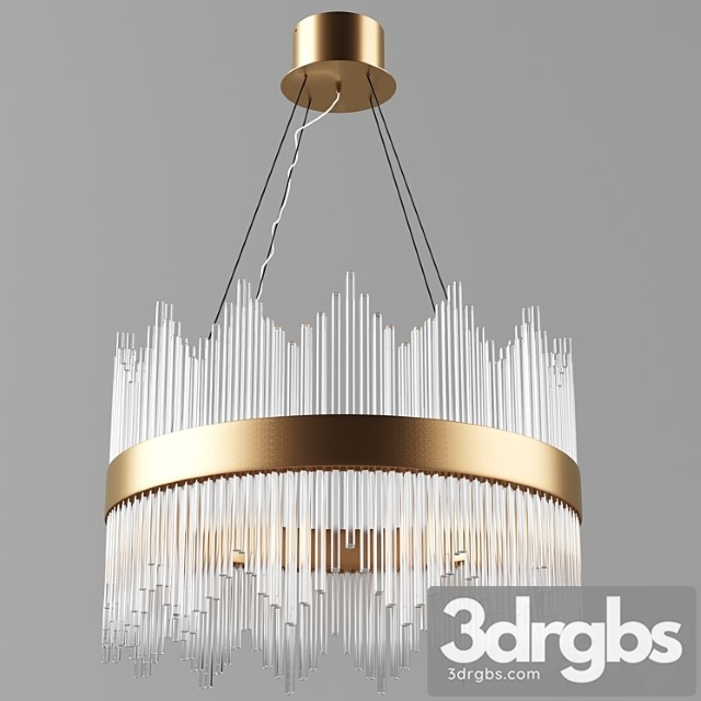 Chandelier stripglas artdeco