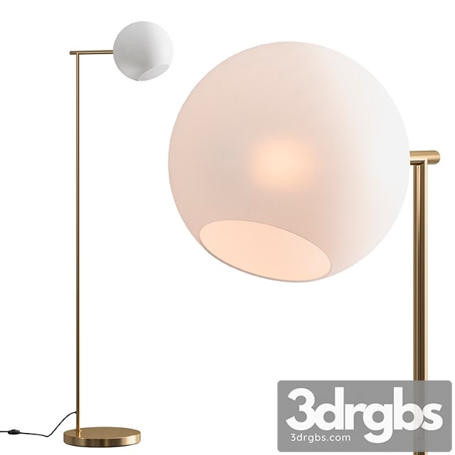 West elm staggered glass floor lamp