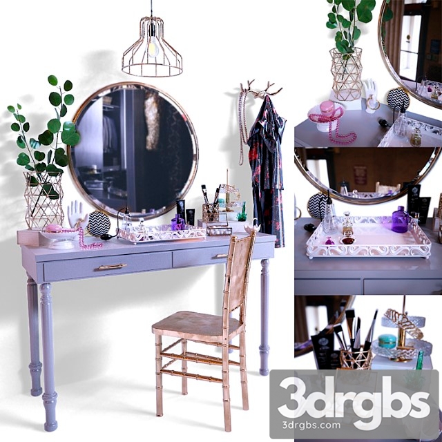 Dressing table with decorative filling 2