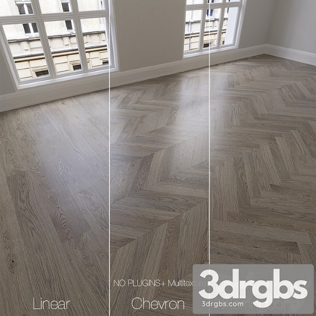 Parquet natural, oak twilight, 3 types. linear, chevron, herringbone.