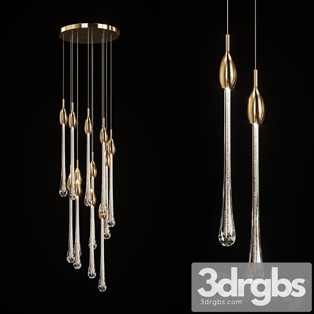 Drop shaped pendant lamp fial b