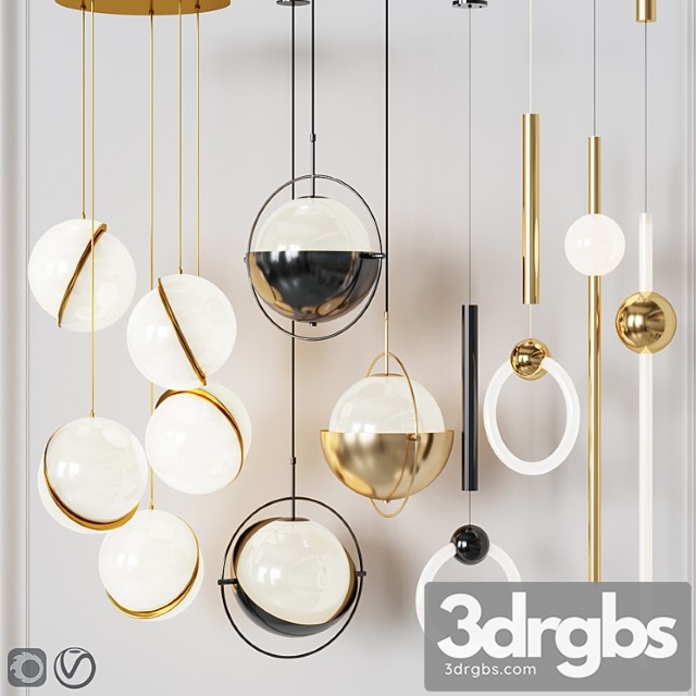 Four pendant lights amazing set vol. 22