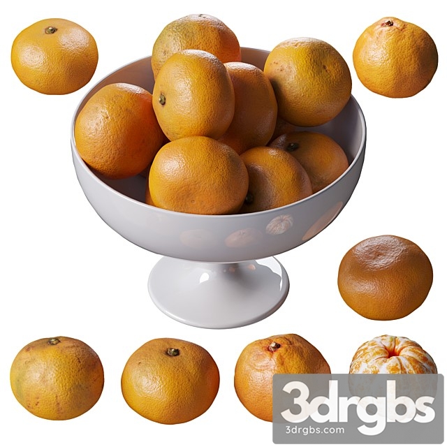 Tangerines in a Tall Bowl