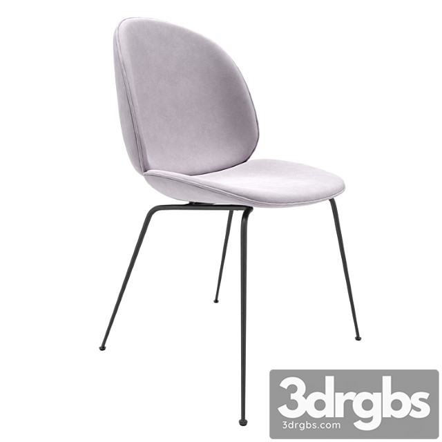 Gubi beetle dining chair velvet (fully upholstered conic base) 2