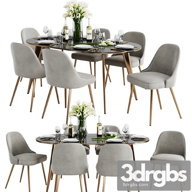 West elm dinning set 3 2