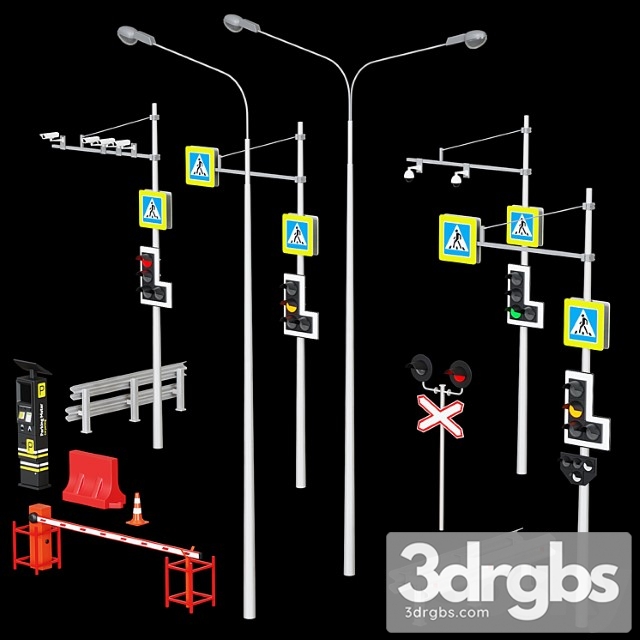 Elements Roads Fences Traffic Lights Cameras Parking meter Barrier