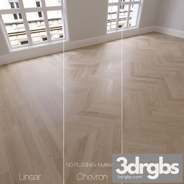 Parquet natural, oak sapphire, 3 types. linear, chevron, herringbone.