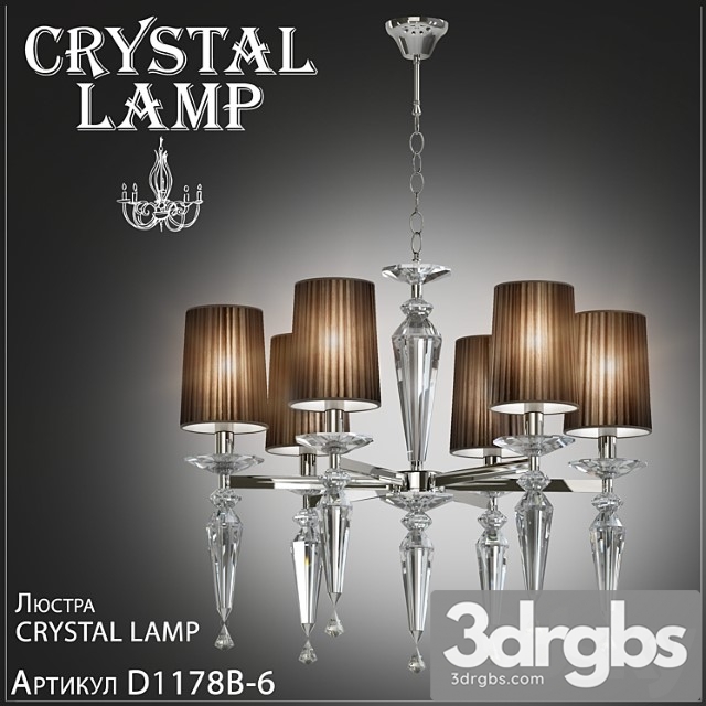 Chandelier crystal lamp falcetto d1178b-6