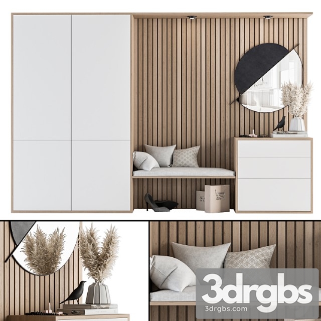 Hallway 10 - white and wood set