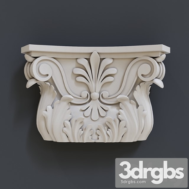 Decorative plaster Bracket 002