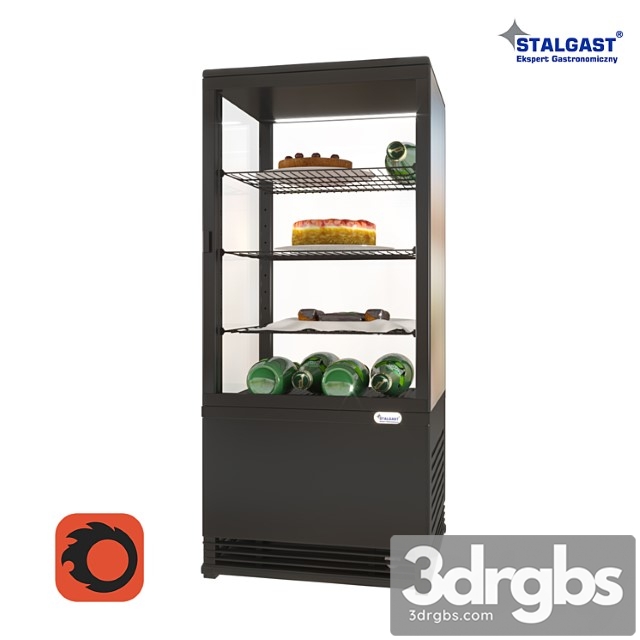 Desktop Refrigeration Showcase Stalgast 852171 With Products