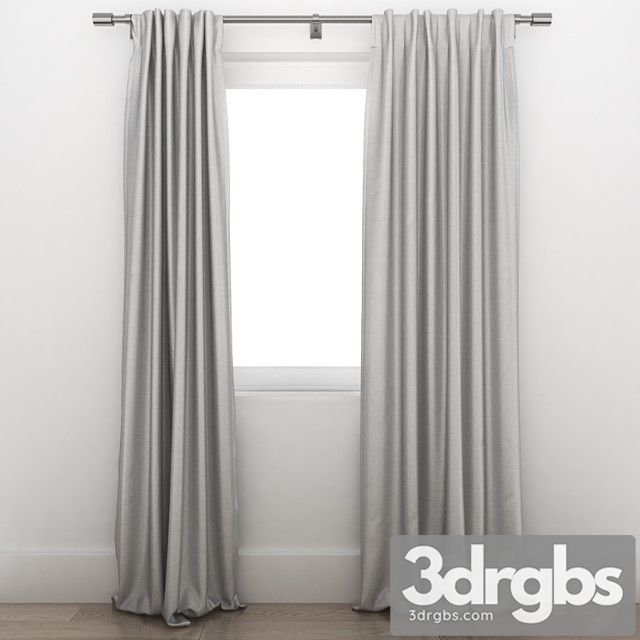 Cotton luster velvet curtain