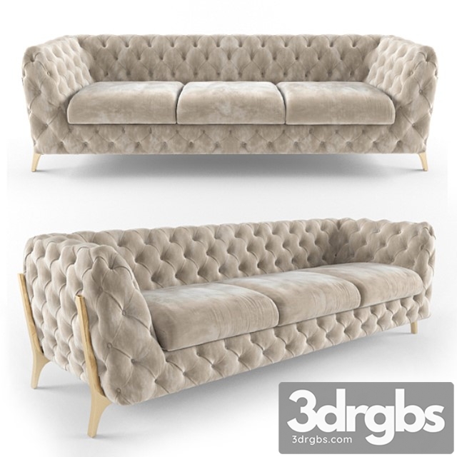 Belle epoque chesterfield tufted sofa 2
