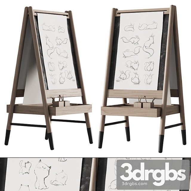 390 Cb2 Wooden Kids Art Easel By Crate Kids 01