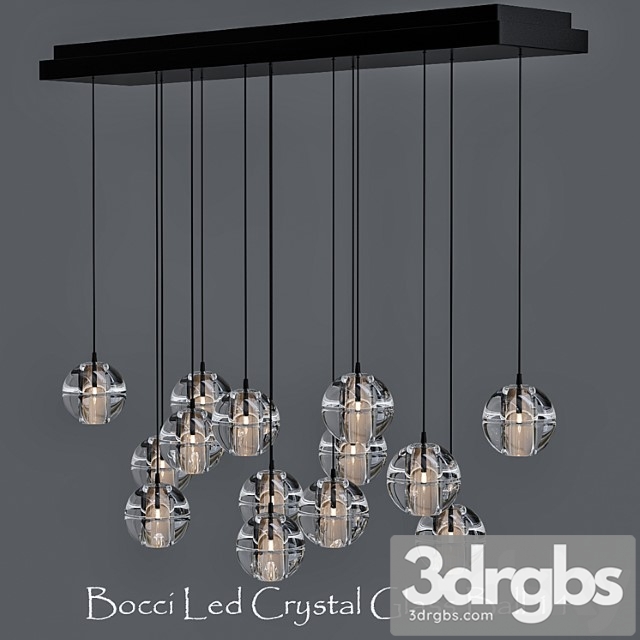 Bocci led crystal glass ball 14 designed by omer arbel in 2005