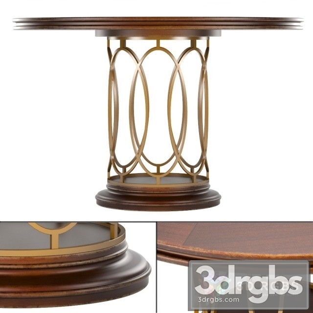 Avalon Heights Neo Deco Pedestal Table