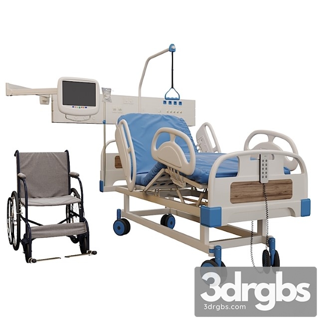 Medical bed and wheelchair