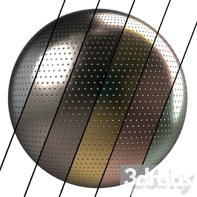 Metal Panel Materials 3 Metal Panel Pbr 4k Seamless