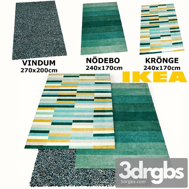 Ikea rugs set (vindum, kronge, nodebo)