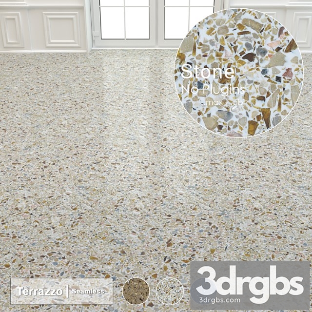 Seamless Terrazzo Stone 002