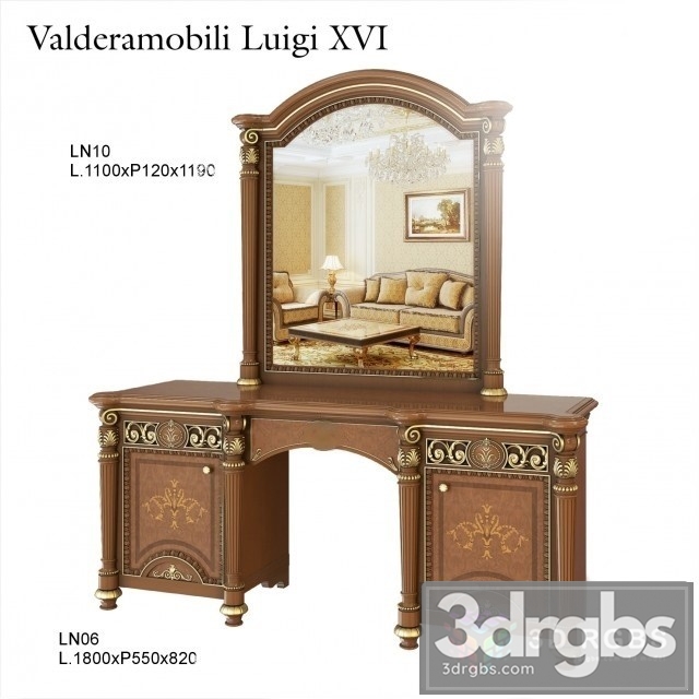 Table Mirror Valderamobili Luigi XVI