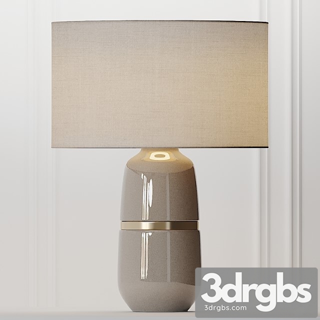 Cox Cox Banded Ceramic Table Lamp