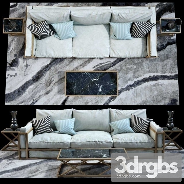 Neoclassic Luxury Sofa Set 03