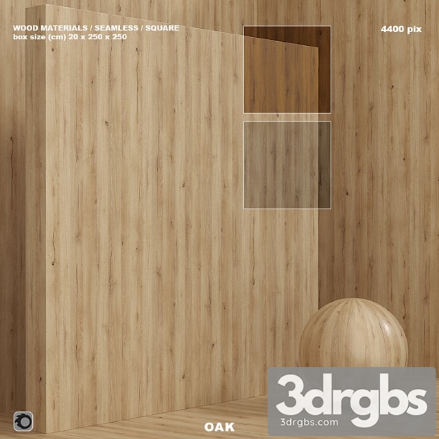 Wood oak material (seamless) - set 85