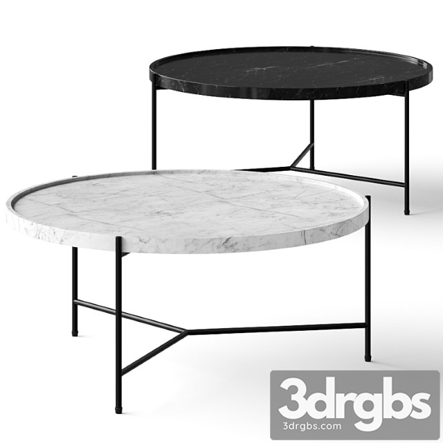 Croft house marquina coffee tables