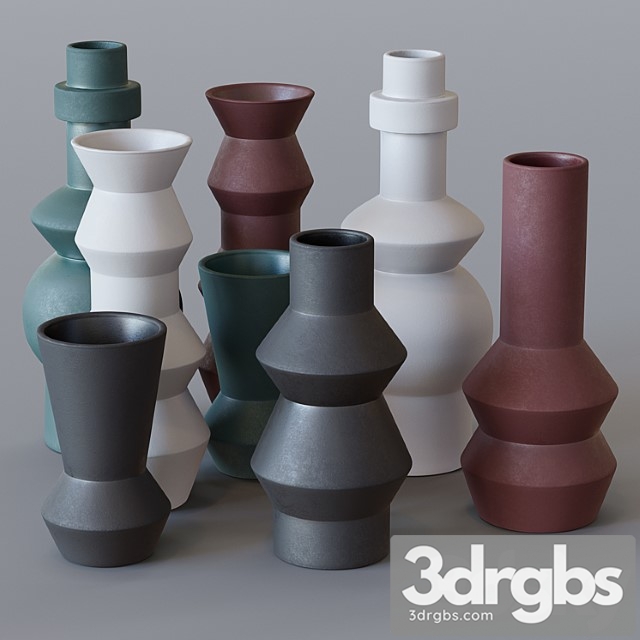 West elm-ceramic totem vases