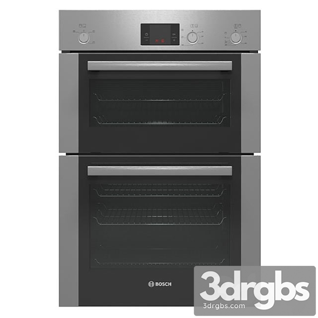 Double Oven Bosch Series 6 Nbt13b251b Made of Brushed Steel