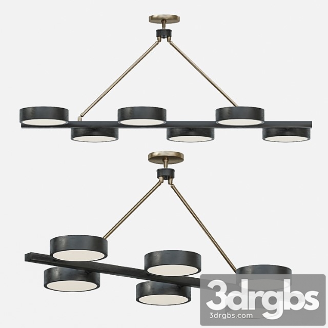 Arteriors linus linear chandelier