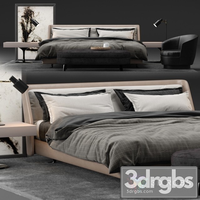 Minotti Spencer Bed 03