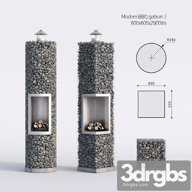 Modern Barbecue From Gabion 3