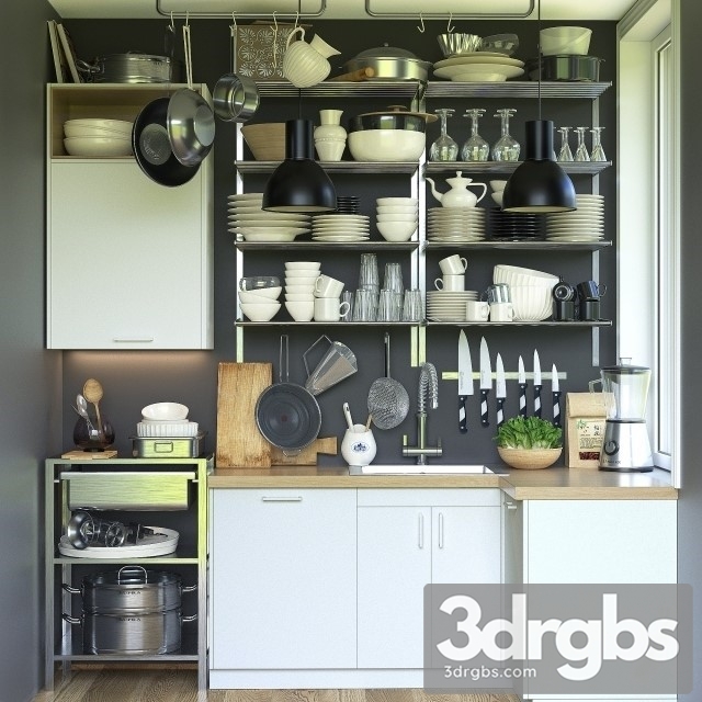Kitchen Cabinet Set 56