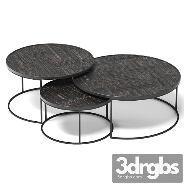 Tabwa Coffee Table Set By Ethnicraft
