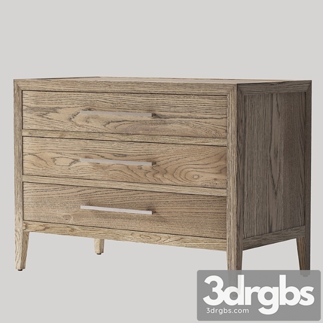 French contemporary closed nightstand