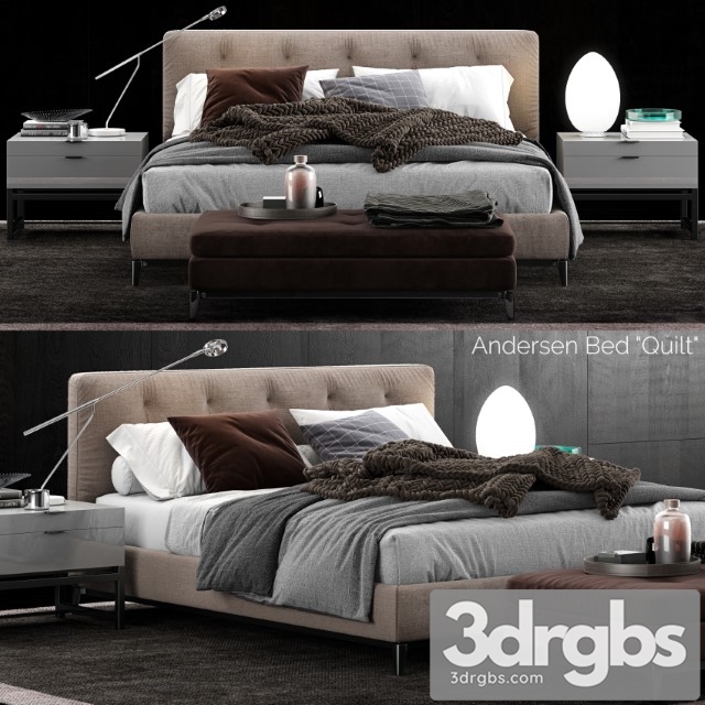 Minotti Andersen Quilt Bed