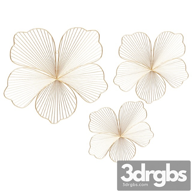 Wall decor wall panel flowers