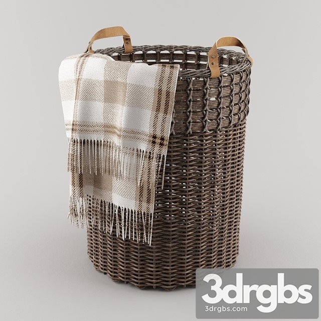 Basket from pottery barn (aster woven tote basket)