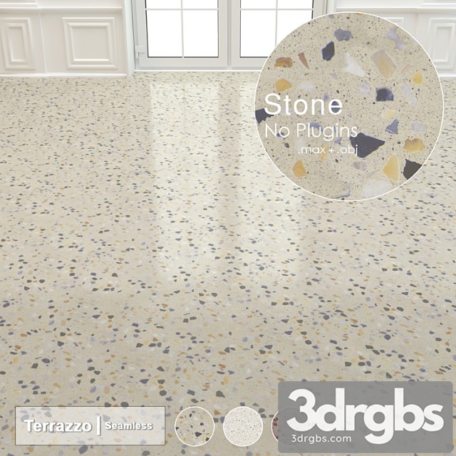 Seamless terrazzo stone 006