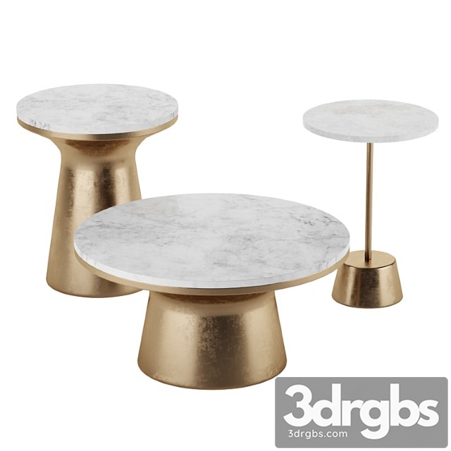 Marble topped pedestal side table west elm