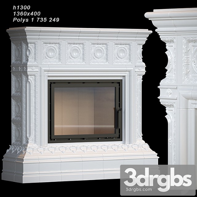 Tiled fireplace 04