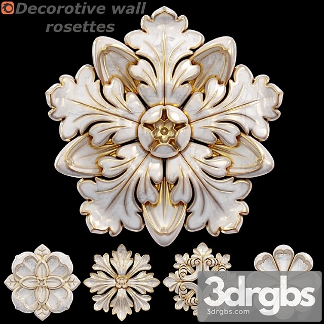 Decorative Wall Rosettes 01