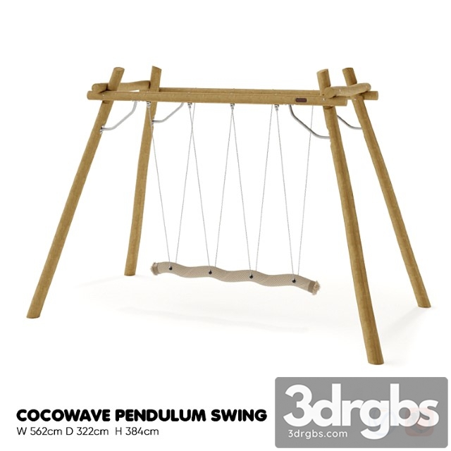 Download Kompan cocowave pendulum swing model - 3DRGBs