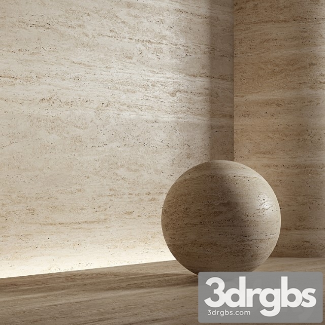 Material Stone Travertine 26 PBR Seamless