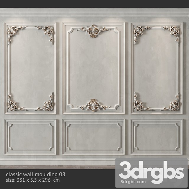 Classic wall molding 08