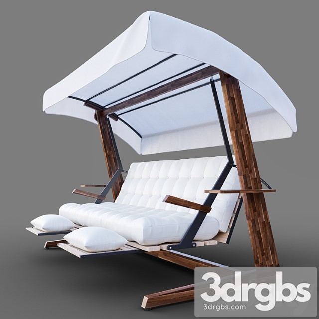 Luna 2600 luxury garden swing chair 2