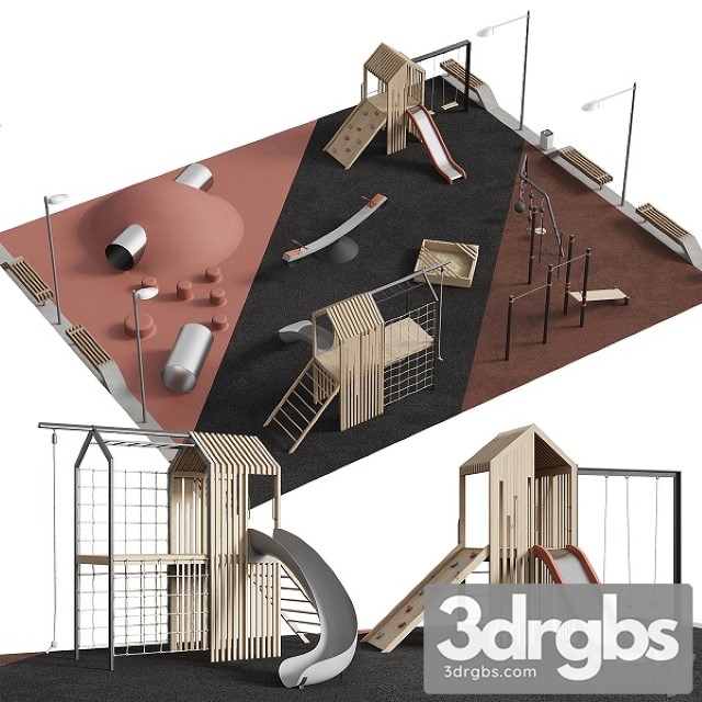 Download Modern Playground 01 model - 3DRGBs